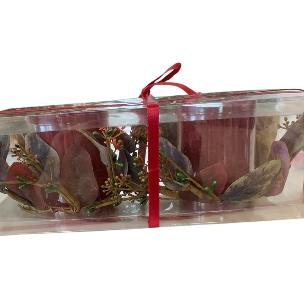 MIKASA flameless holiday candles home accents set of 2 LED new in box Christmas